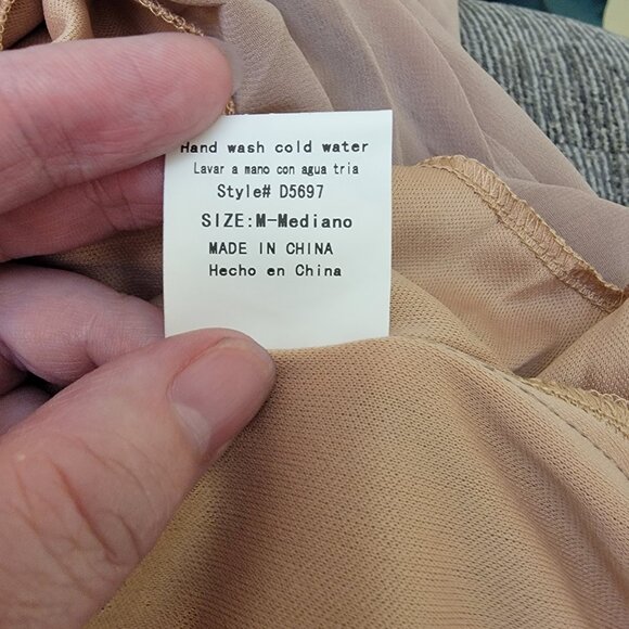 Oh My Julian Mini Dress Ruffle Front Prom/Bridesmaid Dress, Y2K NWT Blush Medium - Picture 7 of 7